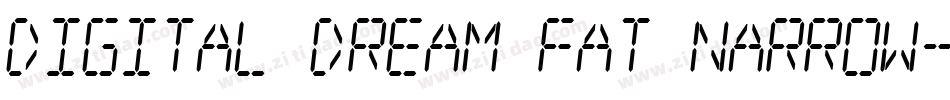 Digital dream Fat Narrow字体转换